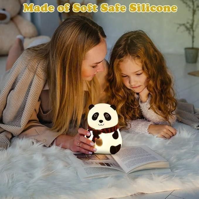 Cute Panda Night Light Lamp – Kids Bedroom Decor + Night Comfort